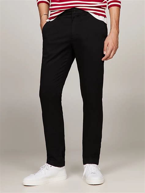 tommy hilfiger pants chinos black.